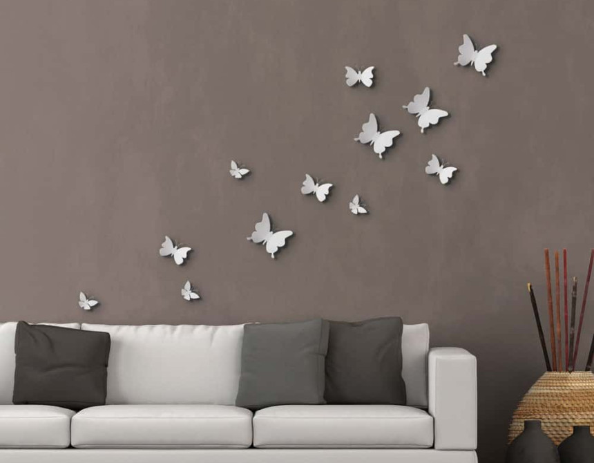 White Butterflies 3D πολυπροπυλενίου (24001)