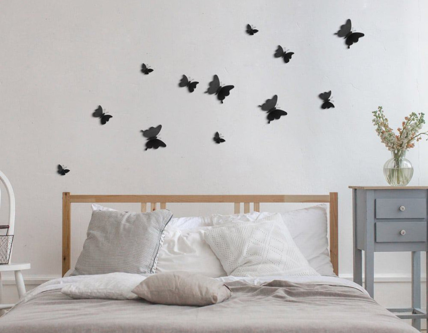 Black Butterflies 3D πολυπροπυλενίου (24002)