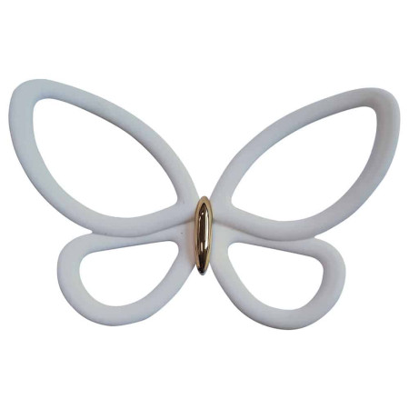 White Metal Butterflies 3D (24006)