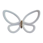White Metal Butterflies 3D (24006)