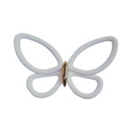 White Metal Butterflies 3D (24006)