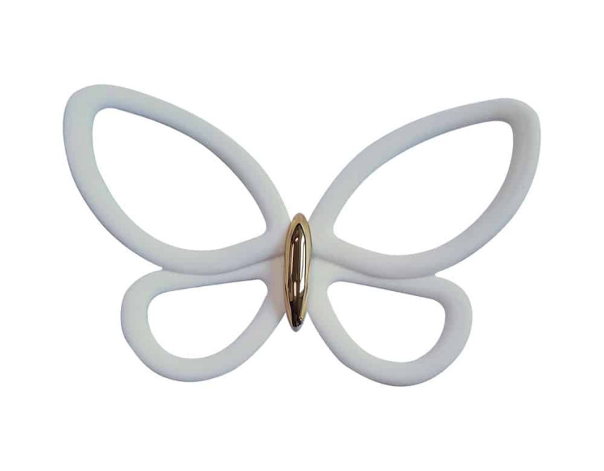 White Metal Butterflies 3D (24006)