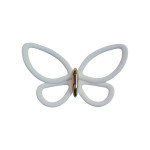 White Metal Butterflies 3D (24006)