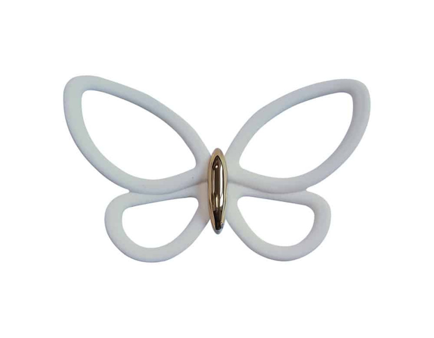 White Metal Butterflies 3D (24006)