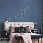 White Metal Butterflies 3D (24006)
