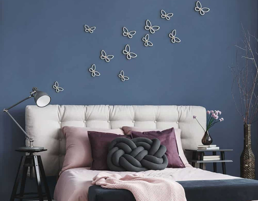 White Metal Butterflies 3D (24006)