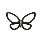 Black Metal Butterflies 3D (24007)