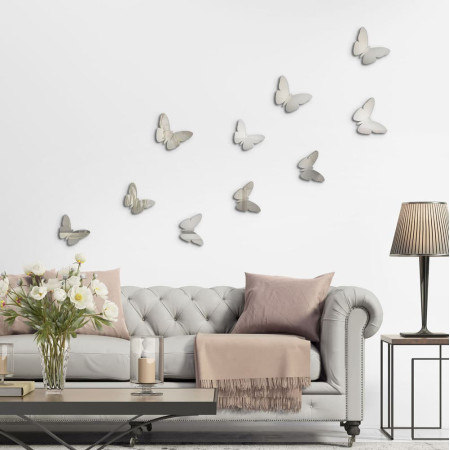 Silver Butterflies 3D πολυπροπυλενίου (24012)