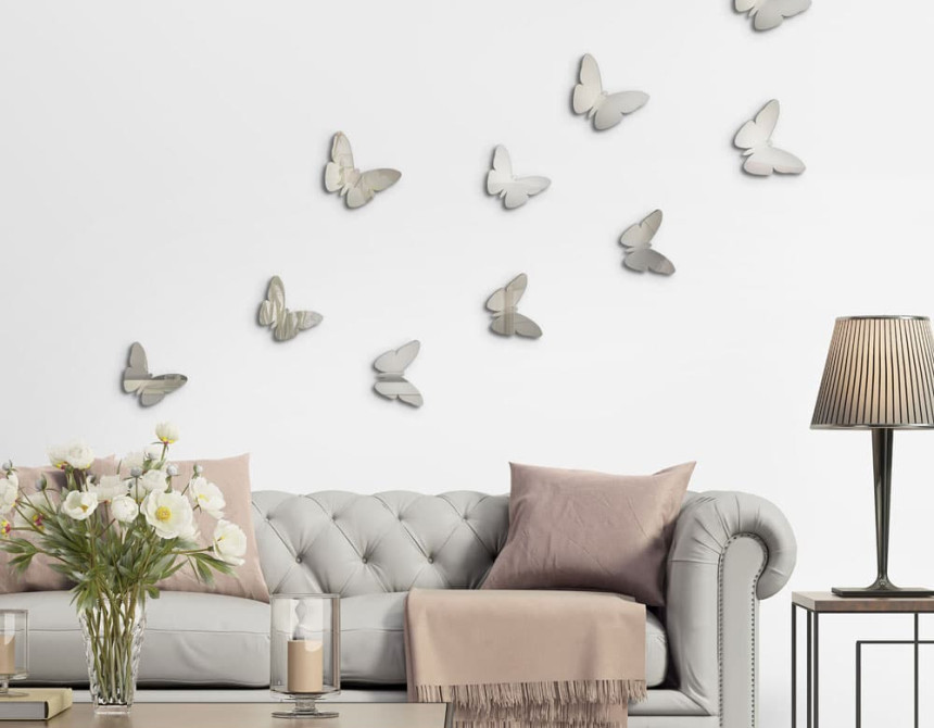 Silver Butterflies 3D πολυπροπυλενίου (24012)