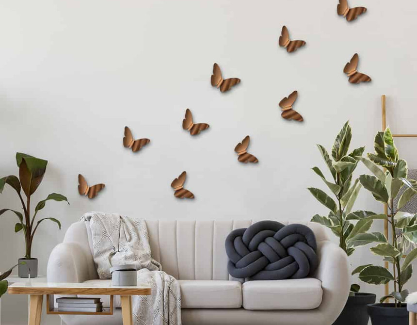 Bronze Butterflies 3D πολυπροπυλενίου (24013)