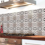Tile Cover Brown πλακάκια διακόσμησης τοίχων κουζίνας & μπάνιου (31219)