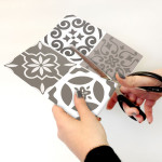 Tile Cover Brown πλακάκια διακόσμησης τοίχων κουζίνας & μπάνιου (31219)