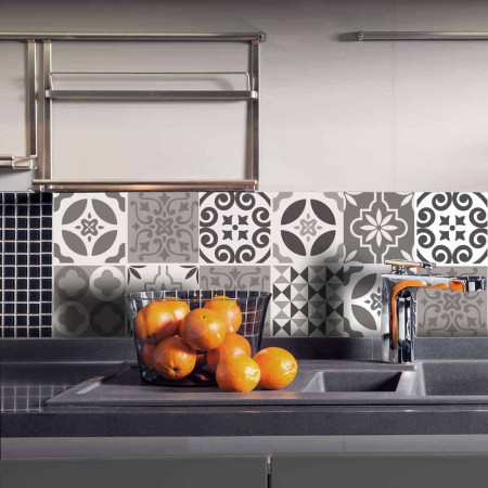 Tile Cover Brown πλακάκια διακόσμησης τοίχων κουζίνας & μπάνιου (31219)