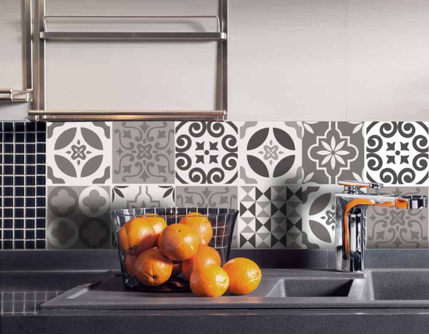 Tile Cover Brown πλακάκια διακόσμησης τοίχων κουζίνας & μπάνιου (31219)