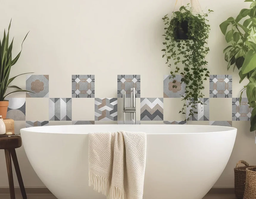Geometric Tiles πλακάκια διακόσμησης κουζίνας & μπάνιου (31322)