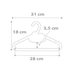 Baby Dreams Gray παιδικές κρεμάστρες (4010E)