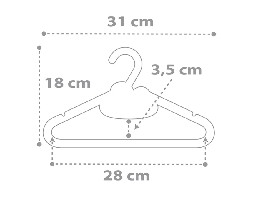 Baby Dreams Gray παιδικές κρεμάστρες (4010E)