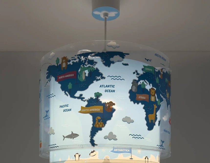 Kids World παιδικό φωτιστικό οροφής (40672M)