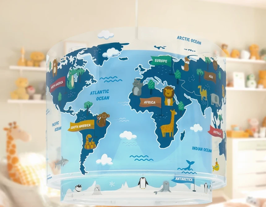 Kids World παιδικό φωτιστικό οροφής (40672M)