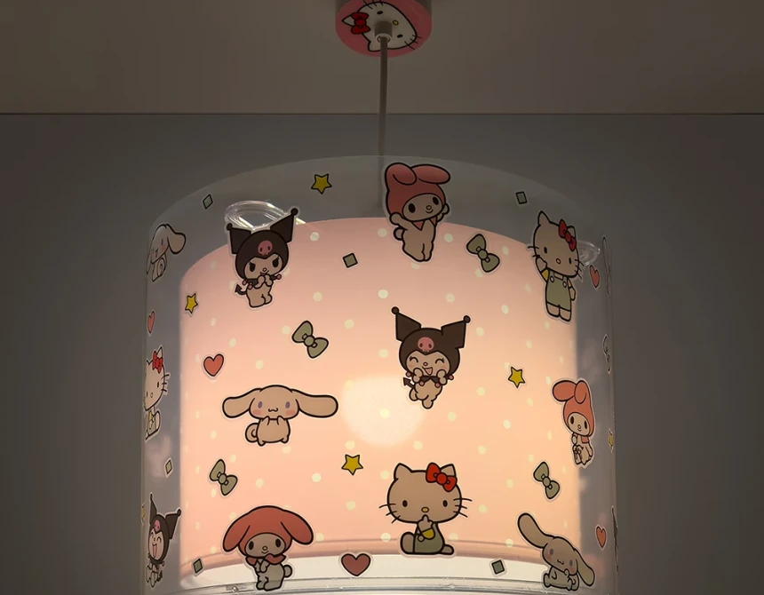 Hello Kitty and Friends παιδικό φωτιστικό οροφής (41252)