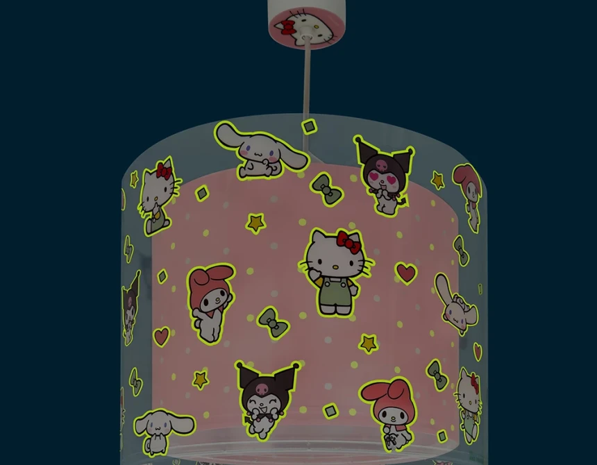 Hello Kitty and Friends παιδικό φωτιστικό οροφής (41252)