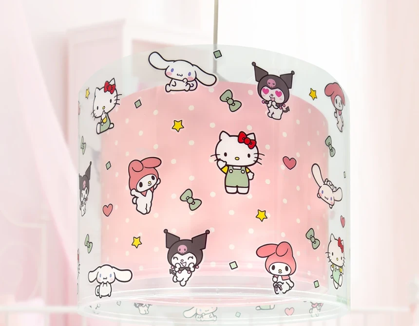 Hello Kitty and Friends παιδικό φωτιστικό οροφής (41252)