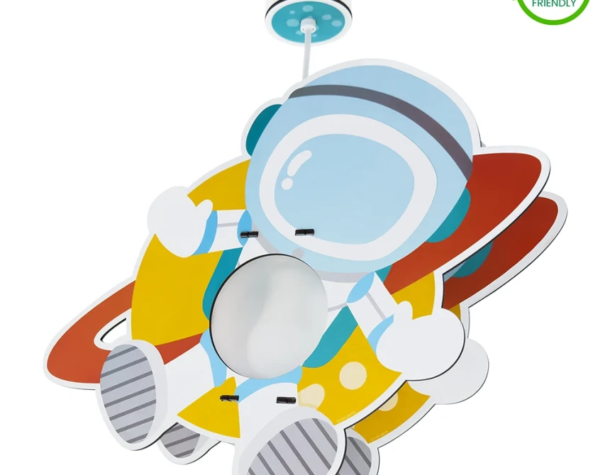 Spaceman MDF παιδικό φωτιστικό οροφής (41347)