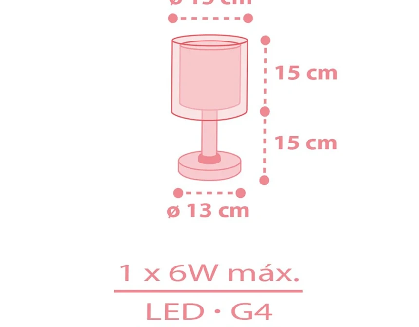 Kawaii Pink επιτραπέζιο φωτιστικό (41761S)