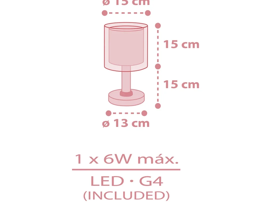 Baby Teddy Pink επιτραπέζιο φωτιστικό (41571S)