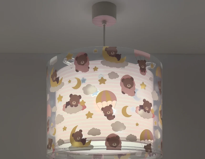 Baby Teddy Pink φωτιστικό οροφής (41572MS)
