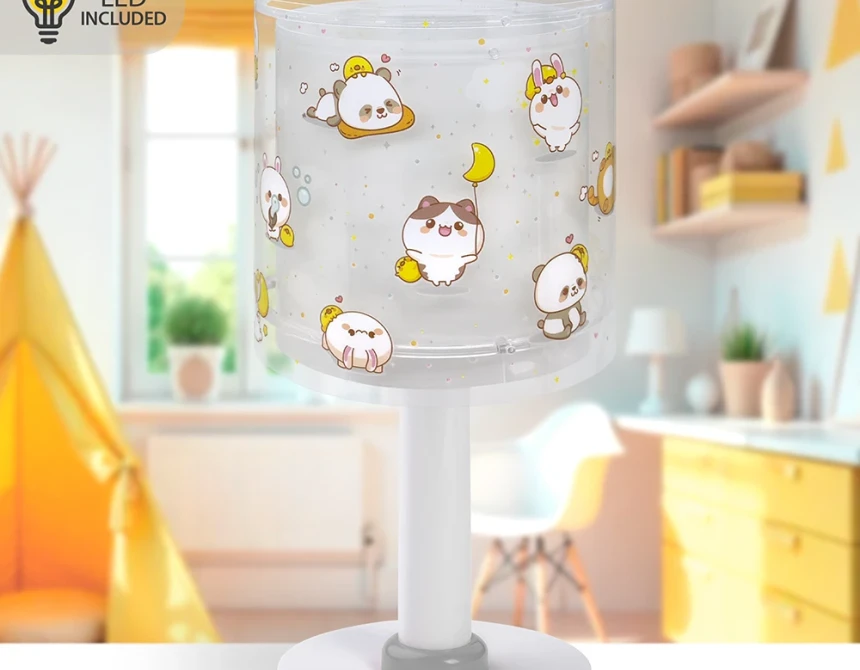 Kawaii Grey επιτραπέζιο φωτιστικό (41761E)