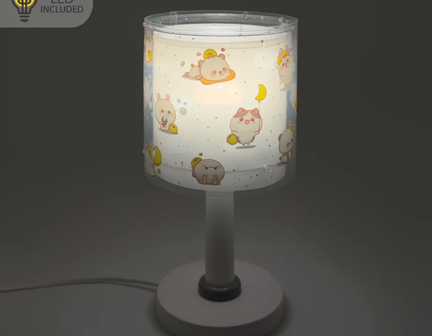 Kawaii Grey επιτραπέζιο φωτιστικό (41761E)