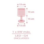 Kawaii Pink επιτραπέζιο φωτιστικό (41761S)