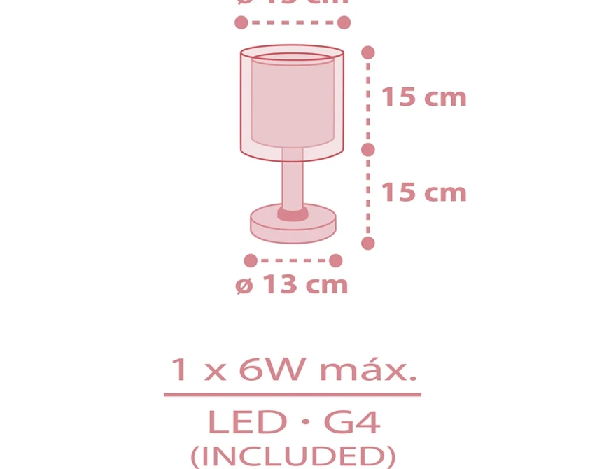 Kawaii Pink επιτραπέζιο φωτιστικό (41761S)