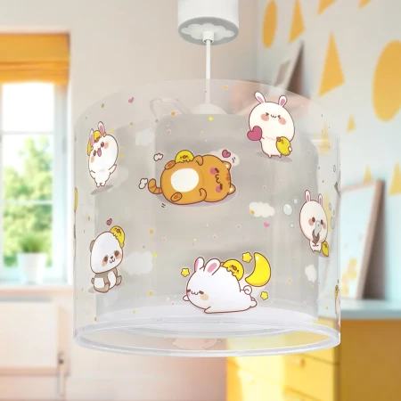 Kawaii Grey παιδικό φωτιστικό οροφής (41762ME)