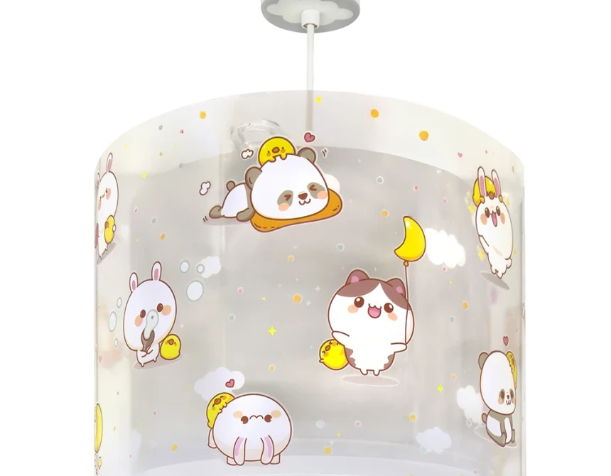 Kawaii Grey παιδικό φωτιστικό οροφής (41762ME)