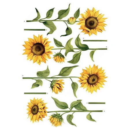 Sunflowers αυτοκόλλητα τοίχου βινυλίου (44240)