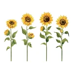 Sunflowers αυτοκόλλητα τοίχου βινυλίου (44240)