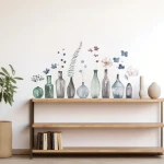 Flowers in Bottles αυτοκόλλητα τοίχου (44241)