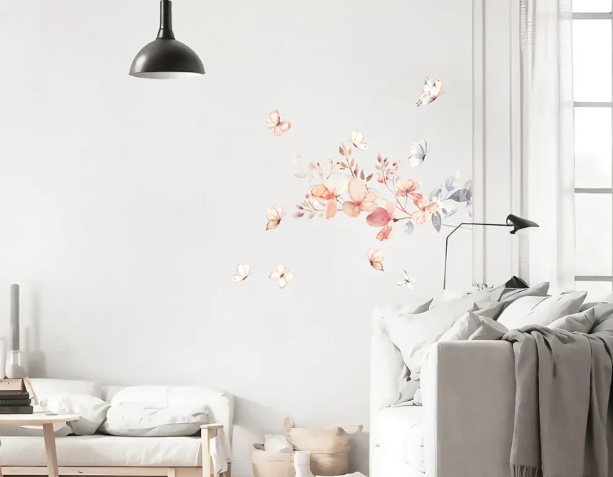 Flowering Vintage Branch αυτοκόλλητα τοίχου (44242)