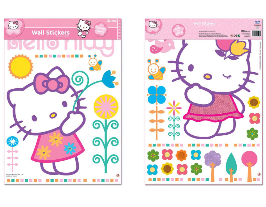 Hello Kitty αυτοκόλλητα τοίχου XL (5193)