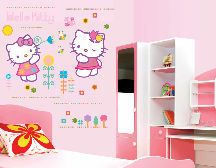 Hello Kitty αυτοκόλλητα τοίχου XL (5193)