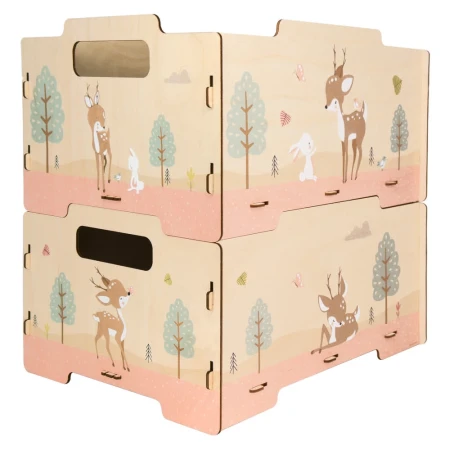 Loving Deer κουτιά αποθήκευσης (σετ 2 τμχ) (5270)