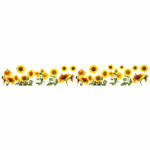 Sunflower μπορντούρες αυτοκόλλητες βινυλίου (53001)