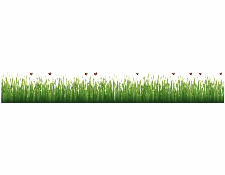 Grass & Ladybugs μπορντούρες αυτοκόλλητες βινυλίου (53004)