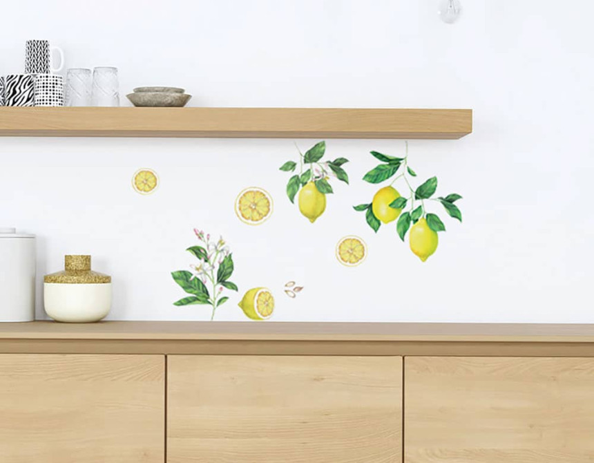 Lemons αυτοκόλλητα τοίχου βινυλίου (54122)