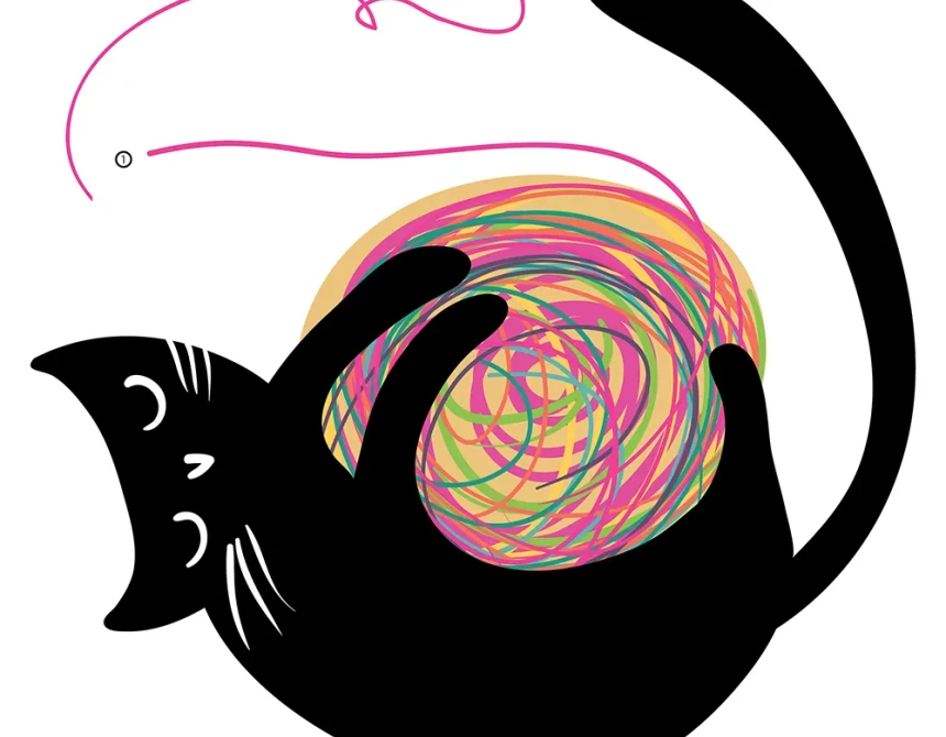 Joyful Cats αυτοκόλλητα τοίχου (54124)