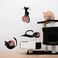 Joyful Cats αυτοκόλλητα τοίχου (54124)