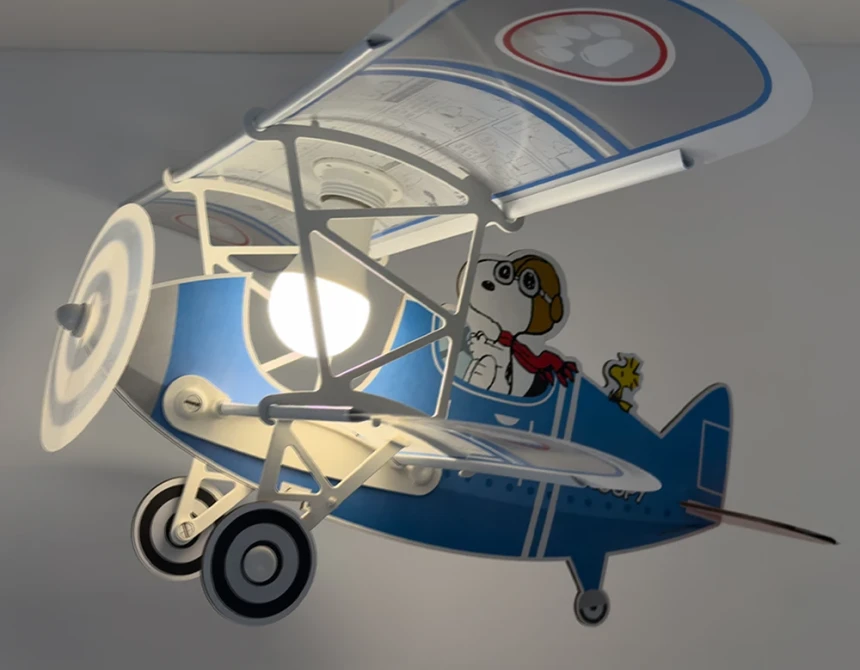 Snoopy airplane κρεμαστό φωτιστικό οροφής (54302)