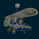Snoopy airplane κρεμαστό φωτιστικό οροφής (54302)